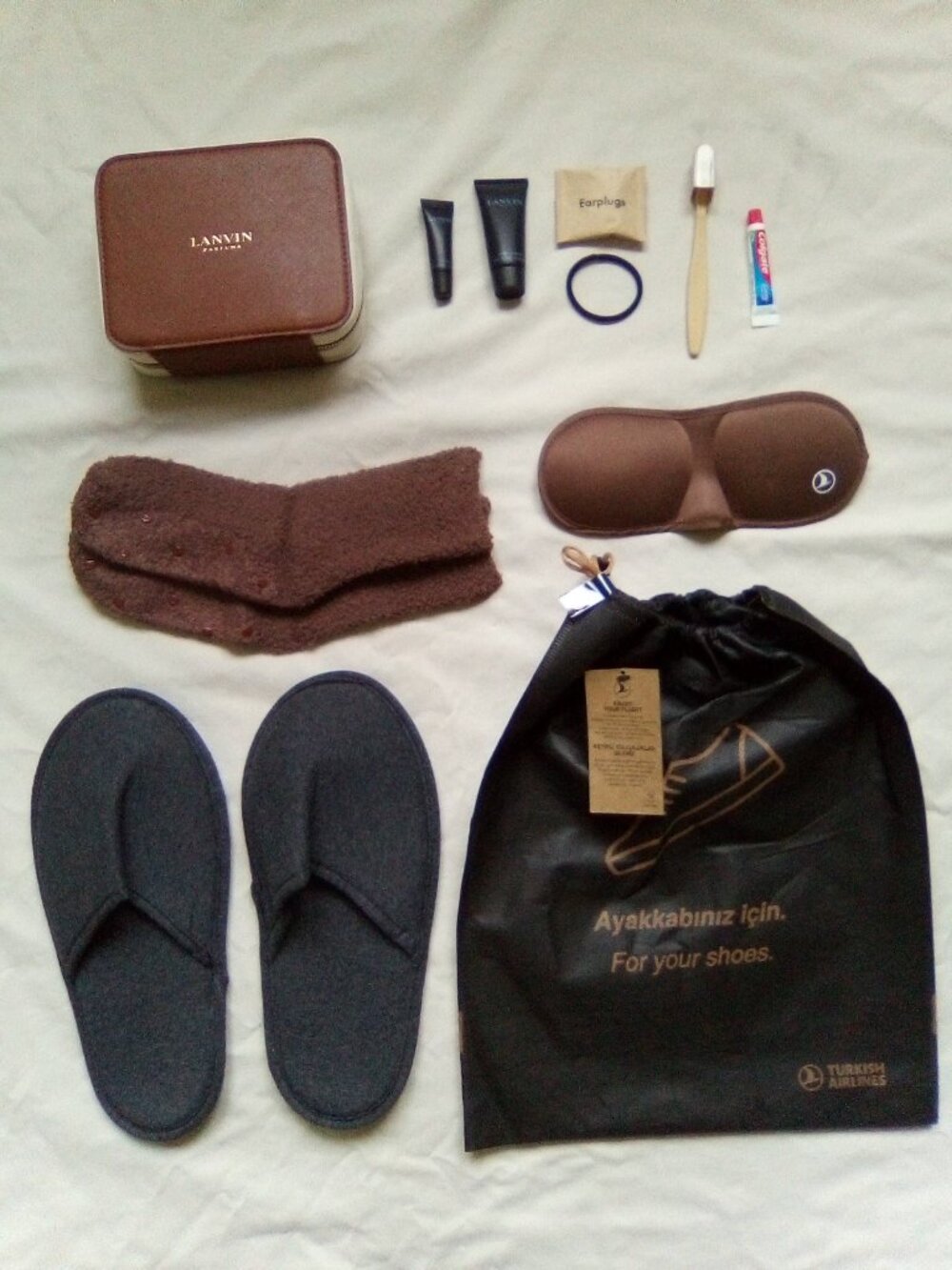 Turkish Airlines Lanvin Parfums Business Class Travel Amenity Kit